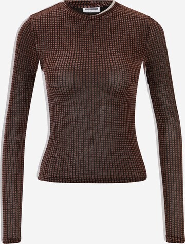 Noisy May Petite Shirt 'ANNA' in Brown: front