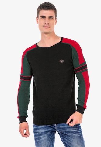 CIPO & BAXX Pullover in Schwarz: predná strana