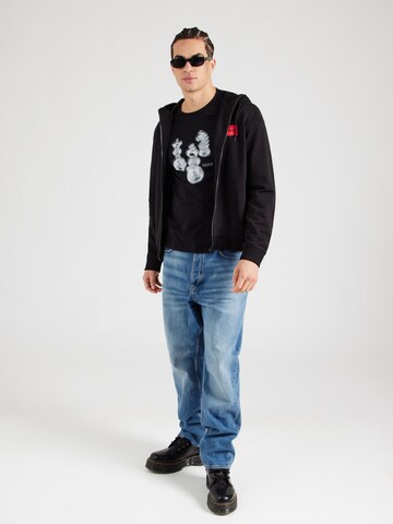 HUGO - Camisa 'Dischach' em preto