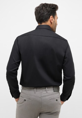 ETERNA Regular fit Button Up Shirt in Black