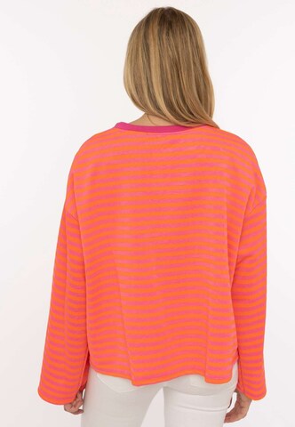 Sweat-shirt Zwillingsherz en rose