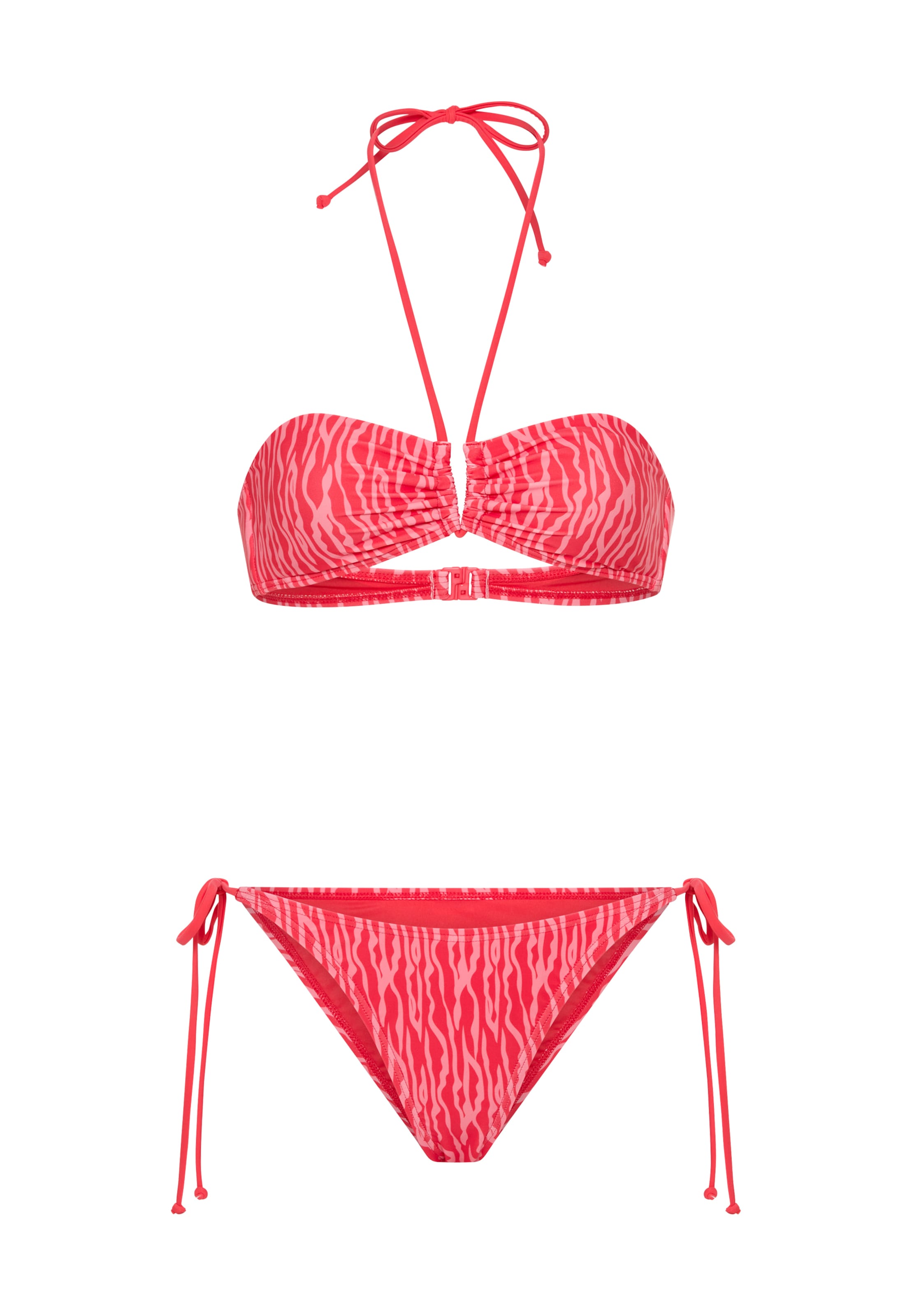 LSCN by LASCANA Bandeau Bikiny – červená: přední strana