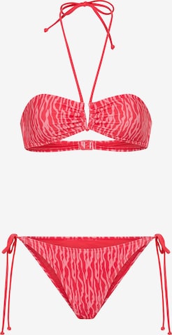 raudona LSCN by LASCANA Bandeau Bikinis: priekis