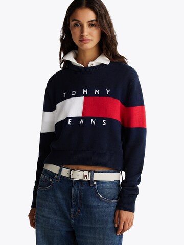 Tommy Jeans Pullover i blå: forside