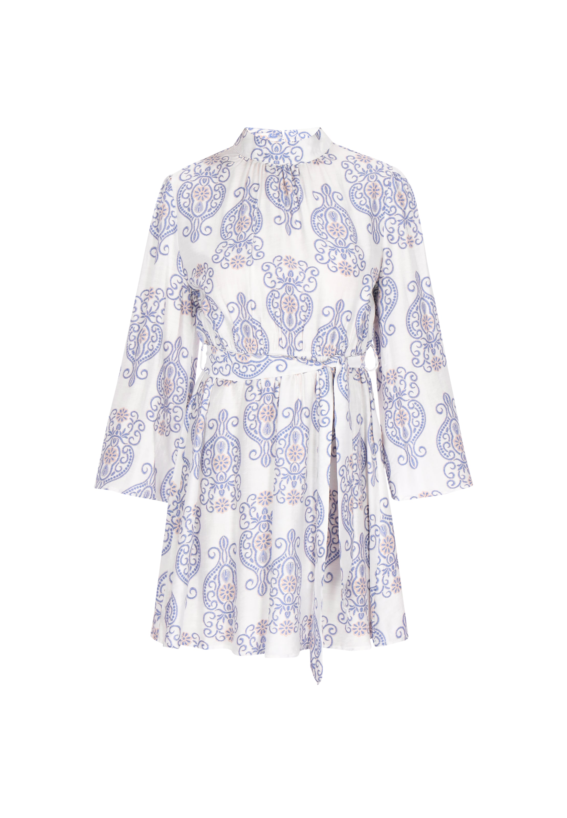 Robe usha FESTIVAL en bleu : devant