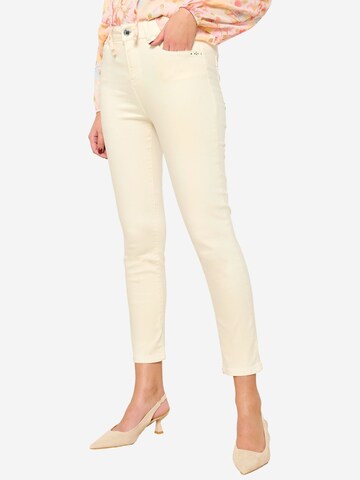 LolaLiza - Slimfit Pantalón en blanco: frente