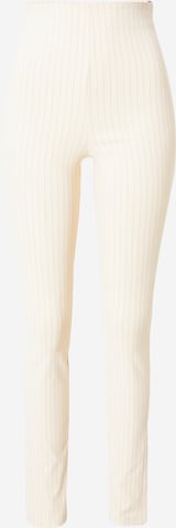 NA-KD Skinny Trousers in Beige: front