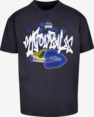 T-Shirt MJ Gonzales en bleu : devant