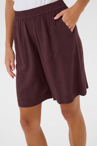 Kaffe Loosefit Shorts 'KAMilia' in Braun