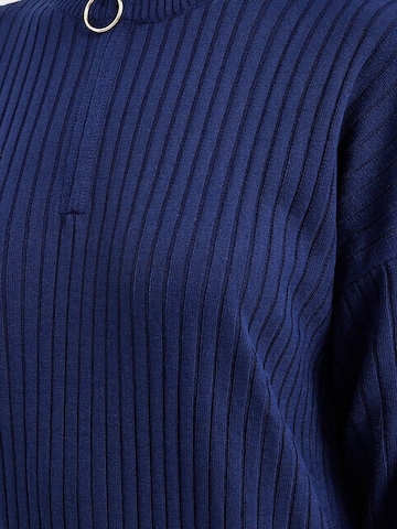 Bigdart Gebreide jurk in Blauw