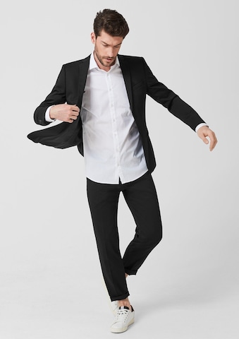 s.Oliver BLACK LABEL Slim fit Business-colbert in Zwart