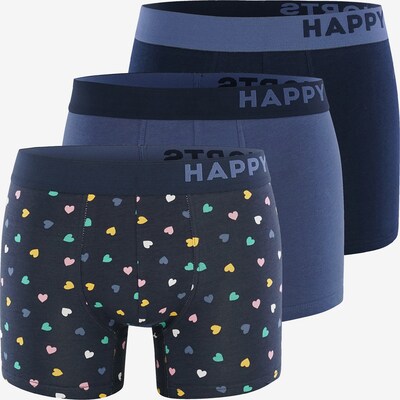 Happy Shorts Boxers en bleu / mélange de couleurs, Vue avec produit