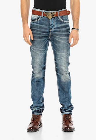 CIPO & BAXX Regular Jeans 'Justice' in Blauw: voorkant