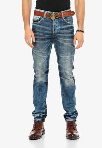 CIPO & BAXX Regular Jeans 'Justice' in Blau: Vorderseite