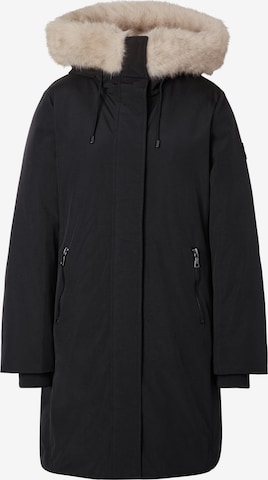No. 1 Como Mantel 'Bresso' in Schwarz: Vorderseite
