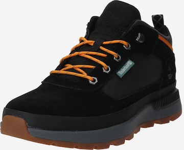 melns TIMBERLAND Sporta apavi ar šņorēm 'Field Trekker': no priekšpuses
