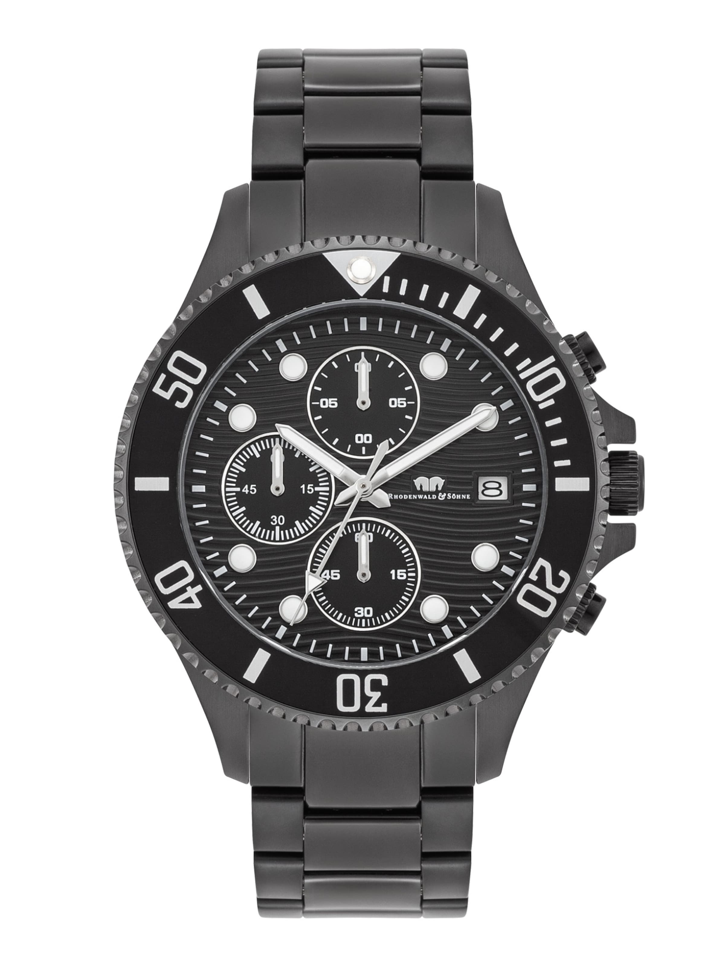 Montre à affichage analogique Rhodenwald & Söhne en noir : devant