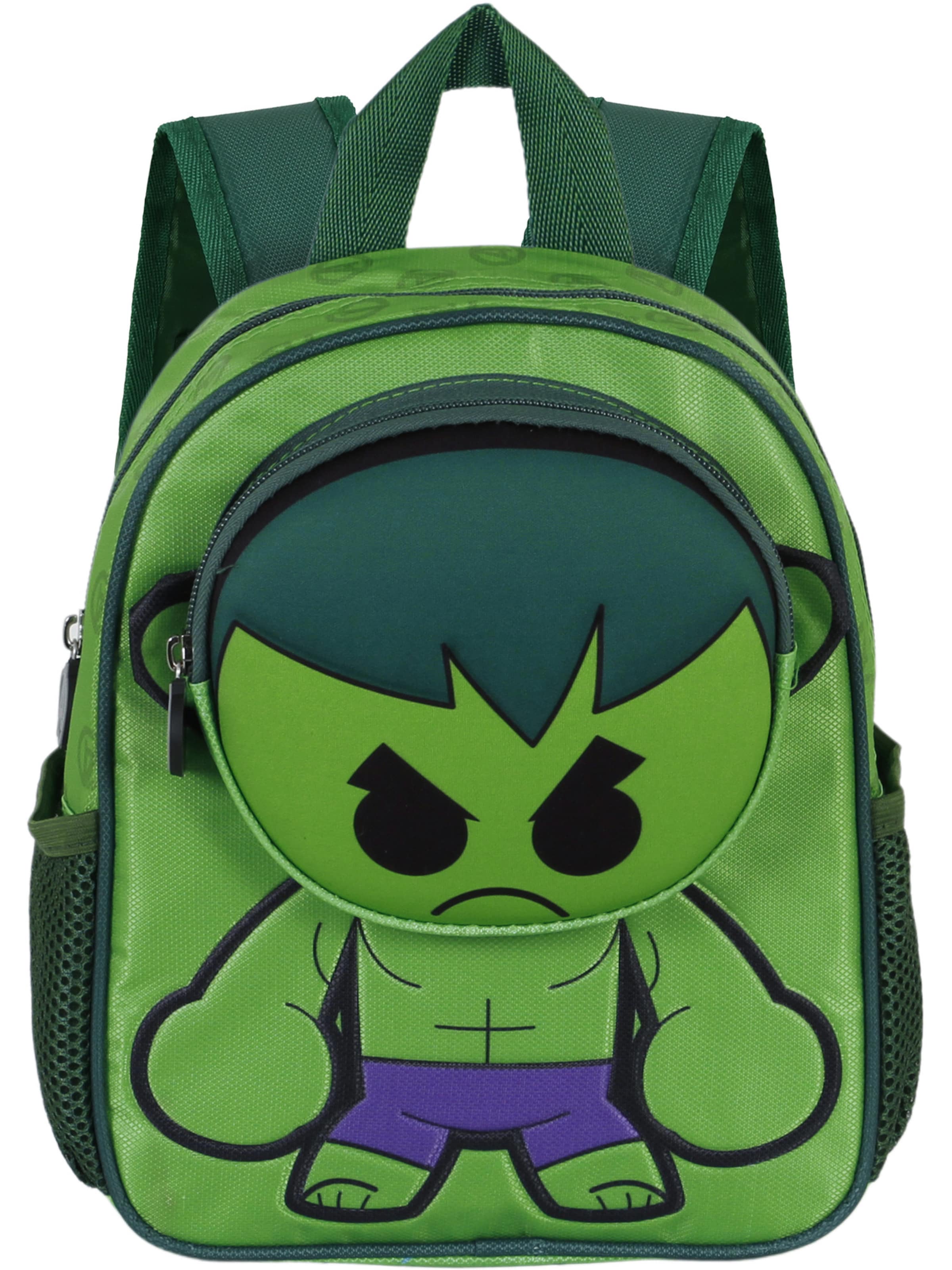 Sac à dos 'Hulk Bobblehead-Pocket' marvel en vert