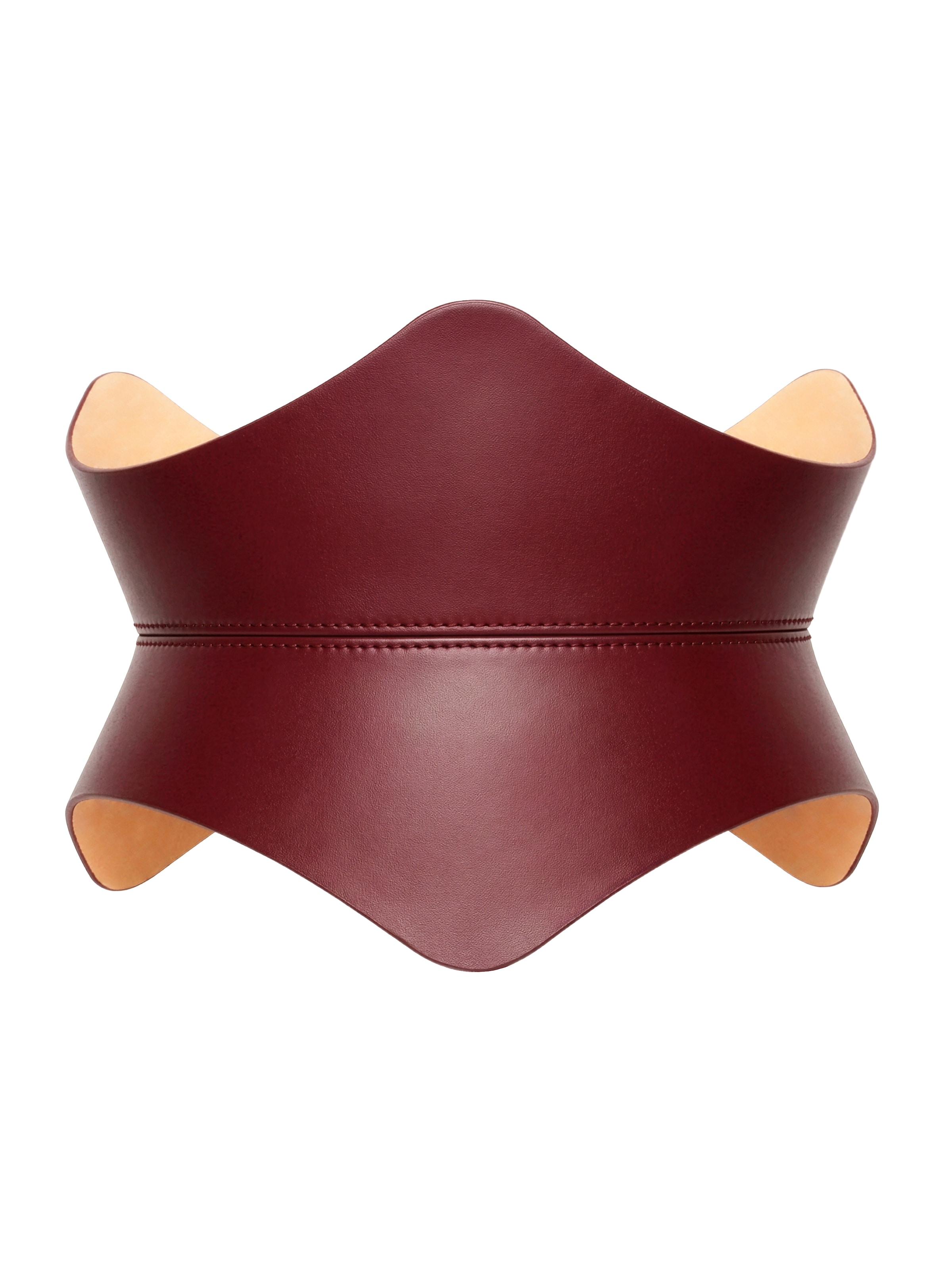 Haute Cuir - Cinturón 'Soreen' en rojo: frente