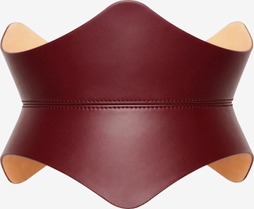 Haute Cuir - Cinturón 'Soreen' en rojo: frente