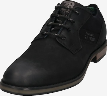 Chaussure à lacets bugatti en noir : devant