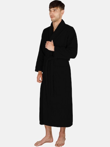 normani Long Bathrobe 'Flee' in Black