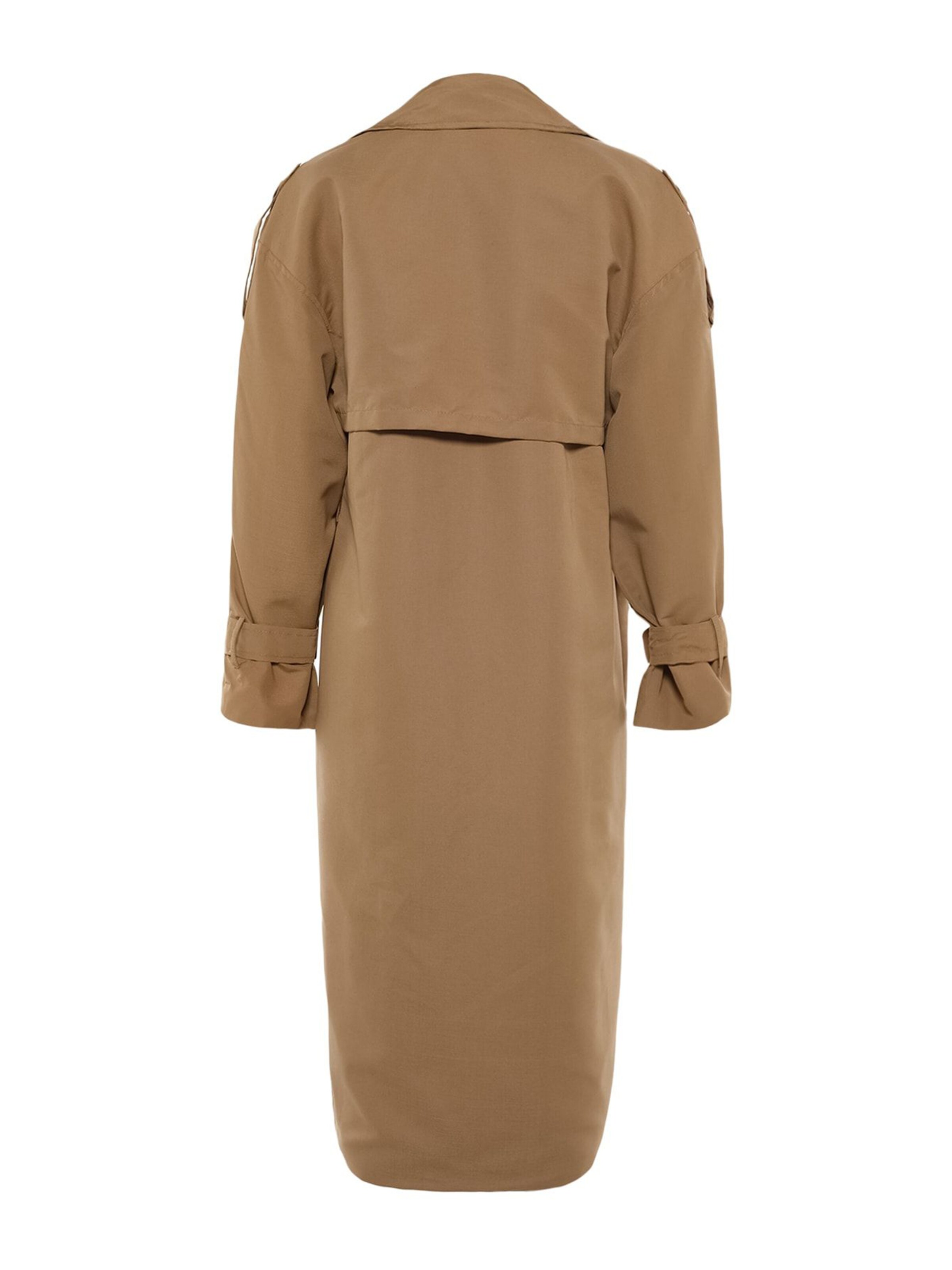 Trendyol Prehoden plašč | rjava barva