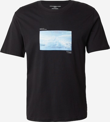 JACK & JONES Paita 'JCOPOINT' värissä musta: etupuoli