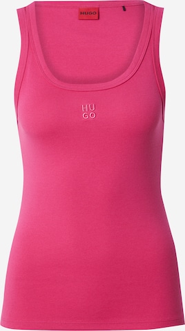 HUGO Top 'Datamia' - Ružová: predná strana