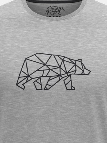 FORSBERG Shirt 'Finnson T-Shirt mit Brustlogo' in Grey: front