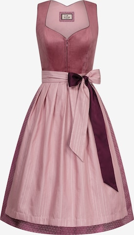 Trachtl Dirndl 'Trachtenkleid Babsi' in Purple: front