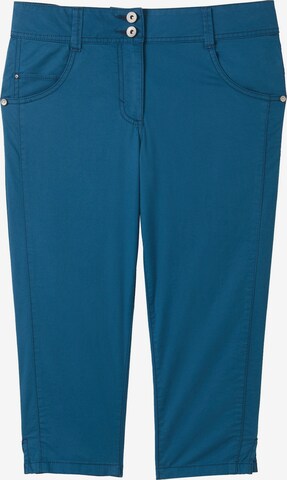 Effilé Pantalon TOM TAILOR en bleu : devant