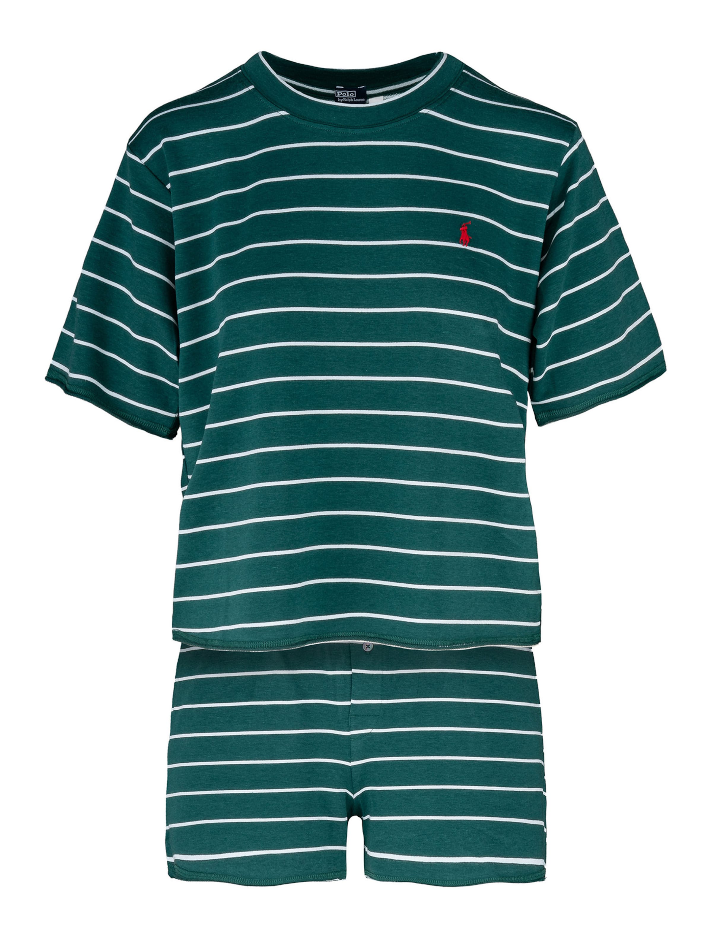 Polo Ralph Lauren Pyjama 'Club Terry' in Groen: voorkant