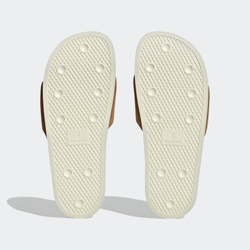 ADIDAS ORIGINALS Pantolette 'Adilette' i brun