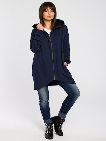 BeWear - Sudadera con cremallera en azul