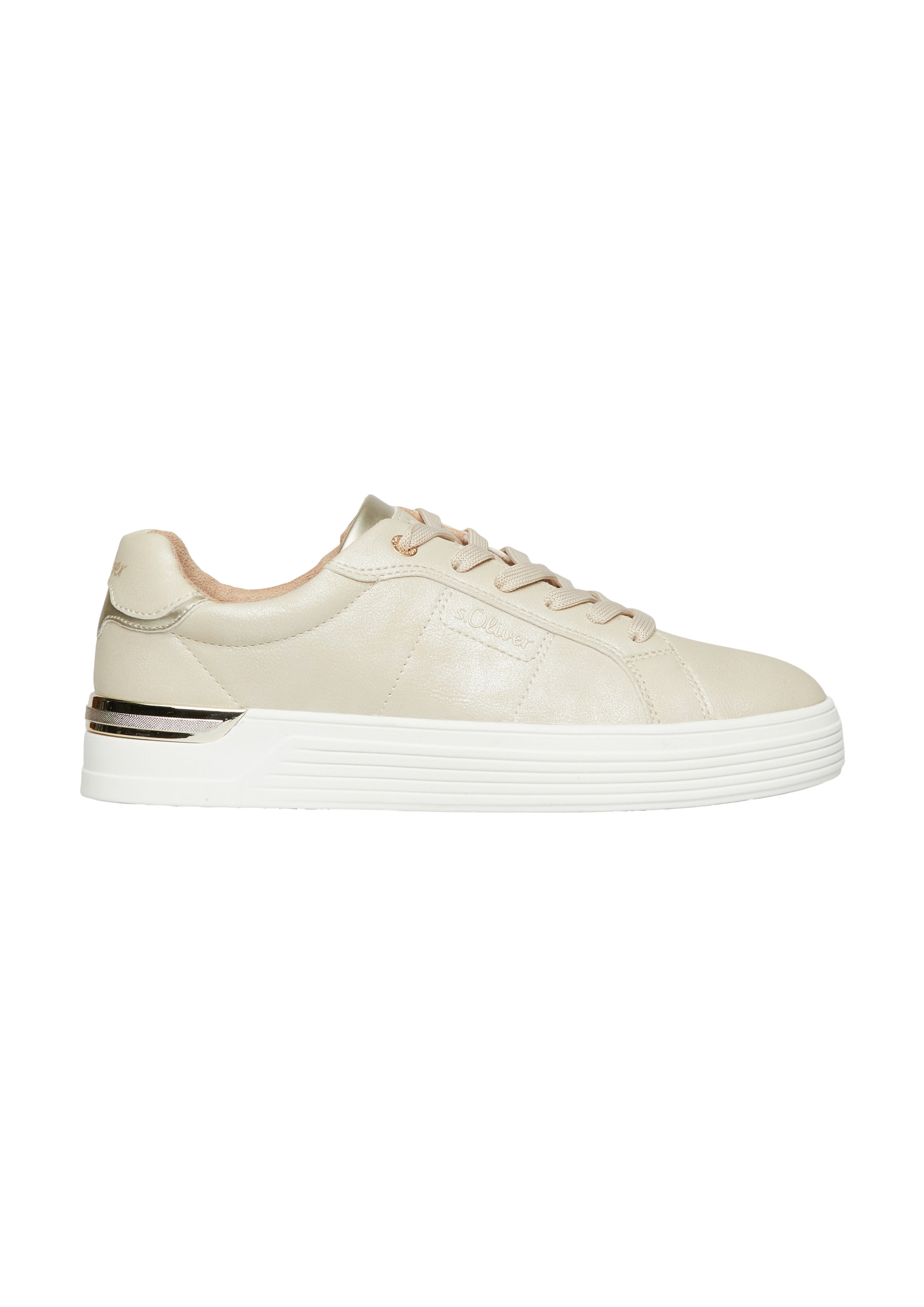 s.Oliver Sneaker in Beige: Vorderseite