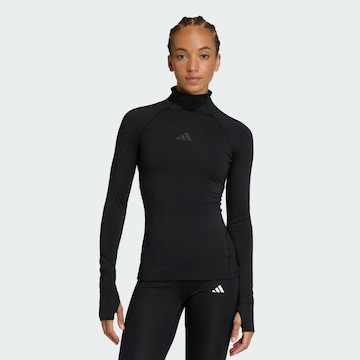ADIDAS PERFORMANCE Functioneel shirt in Zwart: voorkant