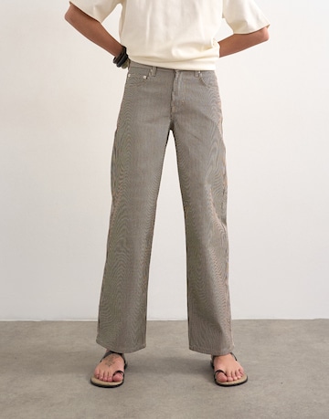 TOPSHOP Широкий Джинсы 'CINCH' в Коричневый: спереди