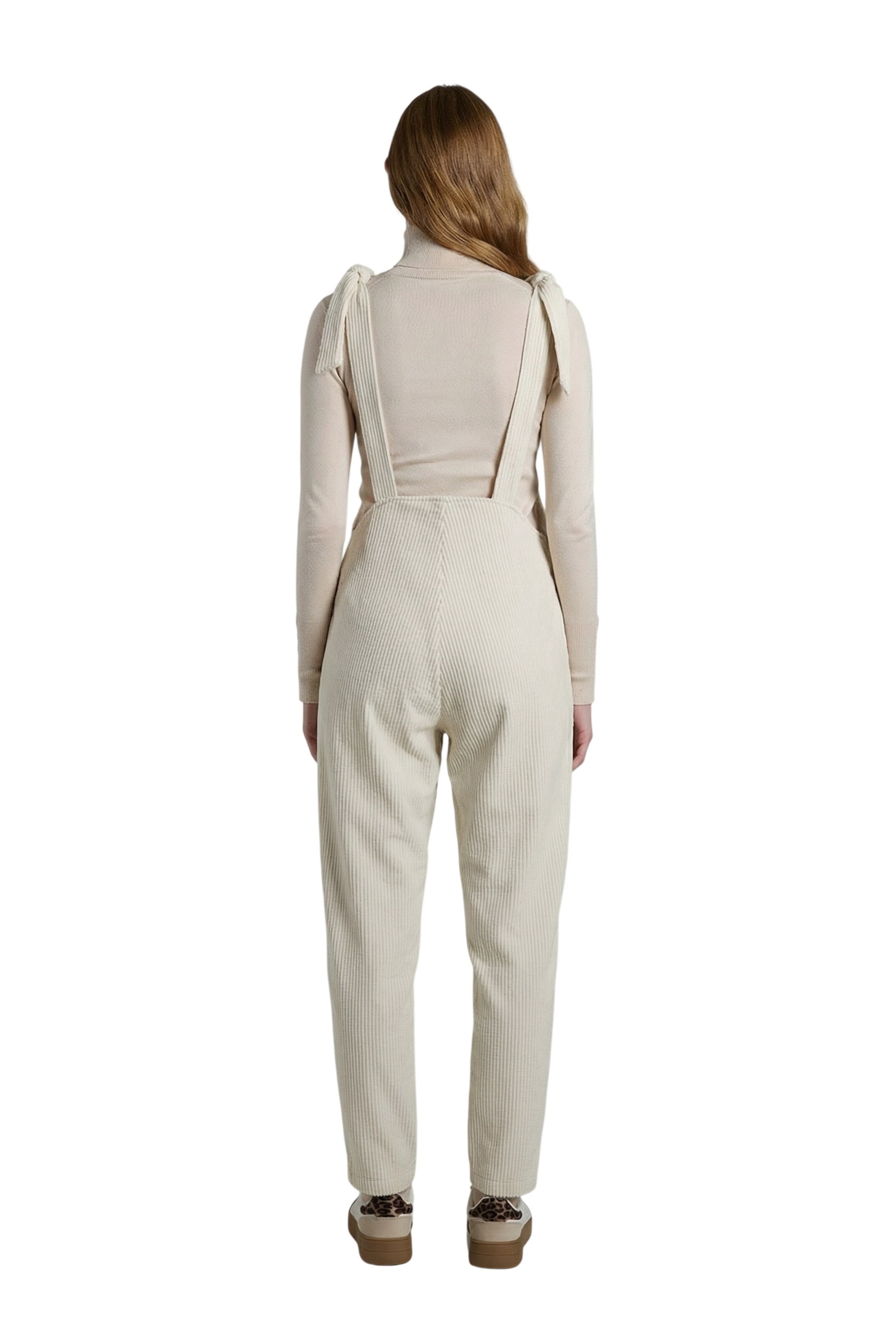LYN MAMA Regular Dungarees in White