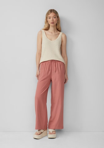 QS Wide Leg Hose in Orange