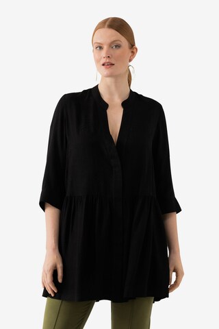 Ulla Popken Blouse in Zwart: voorkant