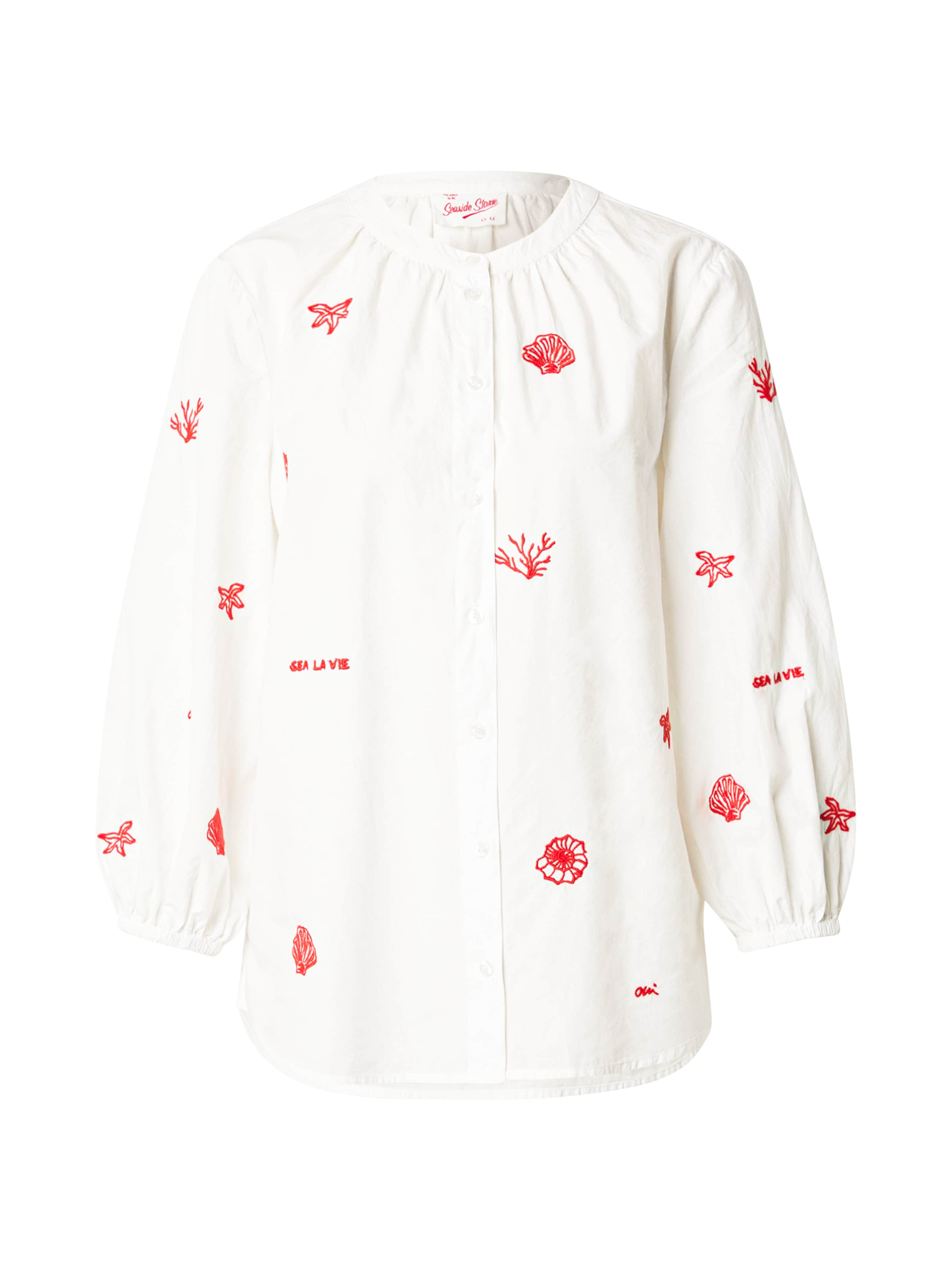 OUI Blouse in Wit: voorkant