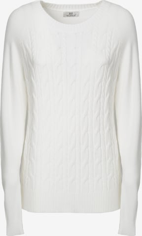 Influencer Sweater in White: front