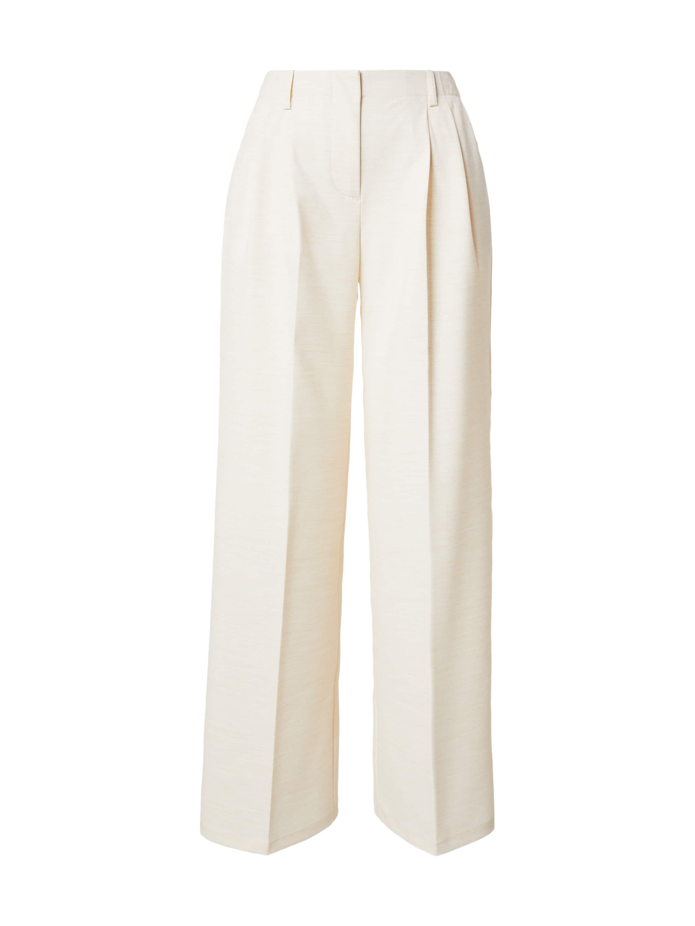 VERO MODA - Pierna ancha Pantalón plisado 'VMABRIL' en beige: frente