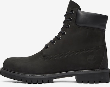 TIMBERLAND - Botas con cordones en negro: frente