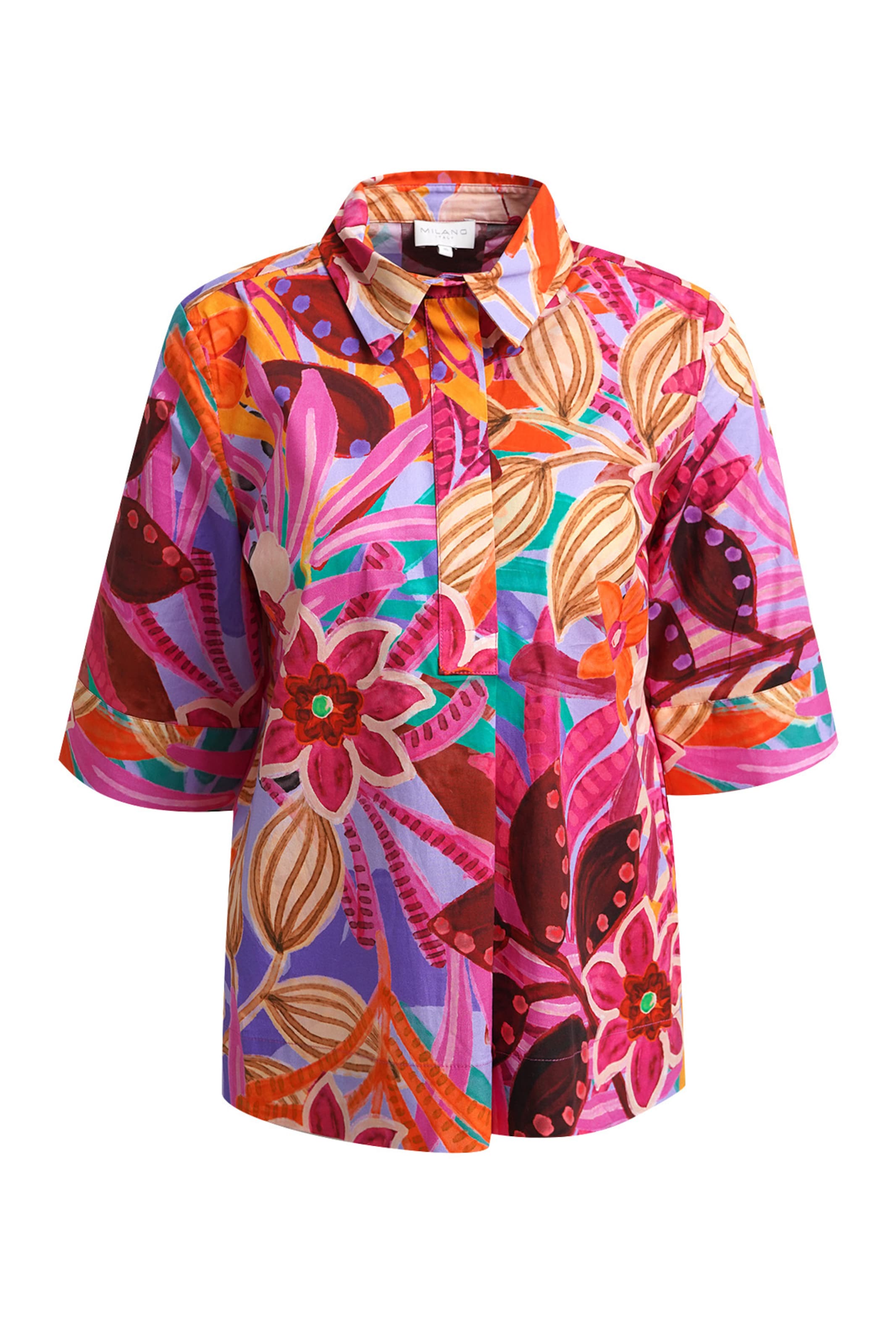 Milano Italy Bluse in Mischfarben: Vorderseite