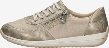 Chaussure à lacets 'Veterschoenen Laag' Rieker en beige : devant