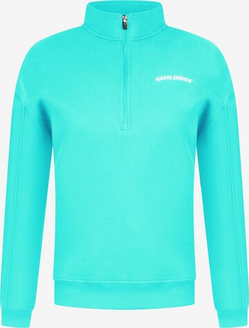 Smilodox Sweatshirt 'Teresita' in Blauw: voorkant