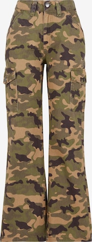 DEF Cargo Jeans in Green: front