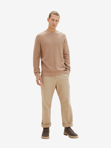 TOM TAILOR Pullover i brun